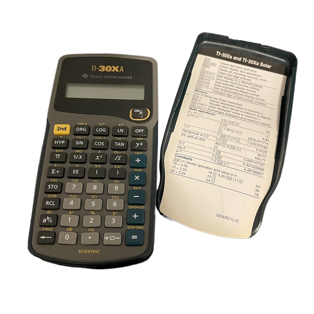 Texas Instruments | Navy and Grey IT-30XA Scientific Calculator